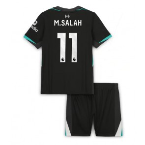 Liverpool Mohamed Salah #11 Bortaställ Barn 2024-25 Kortärmad (+ Korta byxor)